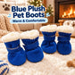 Bottes d'hiver chaudes pour chiens, avec doublure en peluche toute douce