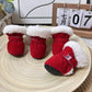 Bottes d'hiver chaudes pour chiens, avec doublure en peluche toute douce