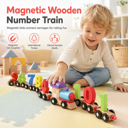 🚂 Train magnétique à chiffres pour enfants | Jouet de construction éducatif pour apprendre en s'amusant