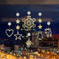 🎄❄️ Guirlande lumineuse LED DIY « Flocons de neige de Noël » à ventouses ✨ | Fonctionnant à piles, lumière chaude et multicolore, guirlande lumineuse à ventouses pour fenêtre, décoration de Noël pour la maison et les fêtes