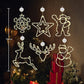 🎄❄️ Guirlande lumineuse LED DIY « Flocons de neige de Noël » à ventouses ✨ | Fonctionnant à piles, lumière chaude et multicolore, guirlande lumineuse à ventouses pour fenêtre, décoration de Noël pour la maison et les fêtes