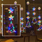 🎄❄️ Guirlande lumineuse LED DIY « Flocons de neige de Noël » à ventouses ✨ | Fonctionnant à piles, lumière chaude et multicolore, guirlande lumineuse à ventouses pour fenêtre, décoration de Noël pour la maison et les fêtes