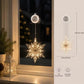 🎄❄️ Guirlande lumineuse LED DIY « Flocons de neige de Noël » à ventouses ✨ | Fonctionnant à piles, lumière chaude et multicolore, guirlande lumineuse à ventouses pour fenêtre, décoration de Noël pour la maison et les fêtes