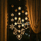 🎄❄️ Guirlande lumineuse LED DIY « Flocons de neige de Noël » à ventouses ✨ | Fonctionnant à piles, lumière chaude et multicolore, guirlande lumineuse à ventouses pour fenêtre, décoration de Noël pour la maison et les fêtes