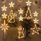 🎄❄️ Guirlande lumineuse LED DIY « Flocons de neige de Noël » à ventouses ✨ | Fonctionnant à piles, lumière chaude et multicolore, guirlande lumineuse à ventouses pour fenêtre, décoration de Noël pour la maison et les fêtes