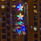 🎄❄️ Guirlande lumineuse LED DIY « Flocons de neige de Noël » à ventouses ✨ | Fonctionnant à piles, lumière chaude et multicolore, guirlande lumineuse à ventouses pour fenêtre, décoration de Noël pour la maison et les fêtes