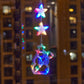 🎄❄️ Guirlande lumineuse LED DIY « Flocons de neige de Noël » à ventouses ✨ | Fonctionnant à piles, lumière chaude et multicolore, guirlande lumineuse à ventouses pour fenêtre, décoration de Noël pour la maison et les fêtes