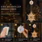 🎄❄️ Guirlande lumineuse LED DIY « Flocons de neige de Noël » à ventouses ✨ | Fonctionnant à piles, lumière chaude et multicolore, guirlande lumineuse à ventouses pour fenêtre, décoration de Noël pour la maison et les fêtes
