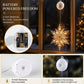 🎄❄️ Guirlande lumineuse LED DIY « Flocons de neige de Noël » à ventouses ✨ | Fonctionnant à piles, lumière chaude et multicolore, guirlande lumineuse à ventouses pour fenêtre, décoration de Noël pour la maison et les fêtes