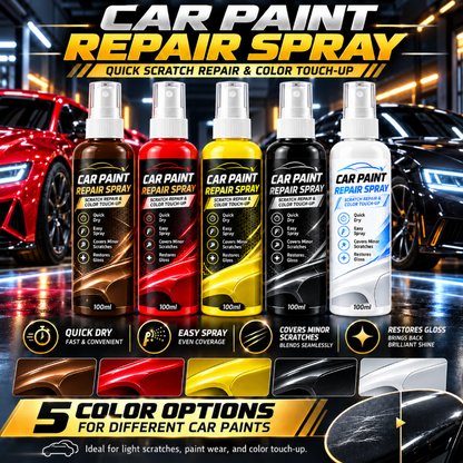 🎁🔥 Disponible en plusieurs coloris — Spray réparateur de rayures pour voiture, pour les rayures légères et les retouches rapides. 🥰
