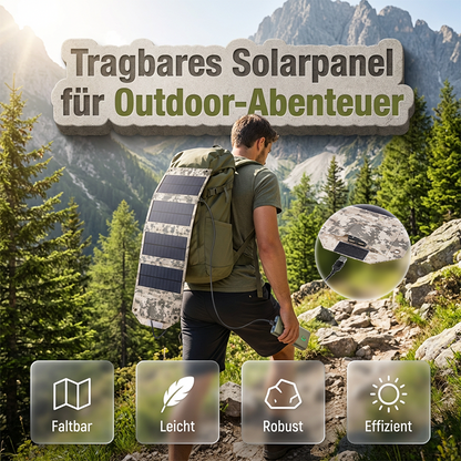 Panneau solaire portable pour les aventures en plein air