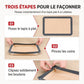 Tapis de cuisson en silicone antiadhésif, résistant à la chaleur, avec fibre de verre, feuille de protection de four pour macarons et pâtisseries