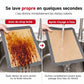 Tapis de cuisson en silicone antiadhésif, résistant à la chaleur, avec fibre de verre, feuille de protection de four pour macarons et pâtisseries