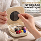 Kit de couture magnétique portable avec bobines de fil roulantes