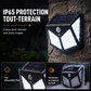 💡 Lampes Solaires à Détecteur de Mouvement — Éclairage LED Puissant, Étanche IP65 & Sans Fil ✨