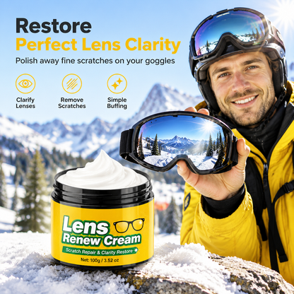 Kit de crème réparatrice pour rayures sur les verres, avec éponge, pour lunettes, lunettes de protection, écrans faciaux et visières de casque