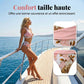 🌺👙 Ensemble bikini à taille haute à motifs floraux – Mise en valeur et effet amincissant, style vacances tout en douceur✨✅