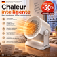 Ventilateur oscillant portable à air chaud