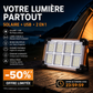 ☀️ Lampe portable à énergie solaire, projecteur multifonctionnel pour le camping et les situations d'urgence