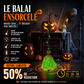 Décoration de balai de sorcière électrique pour Halloween